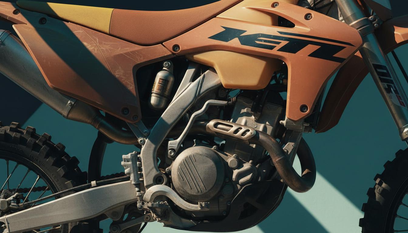 Dirt bike graphic design detail